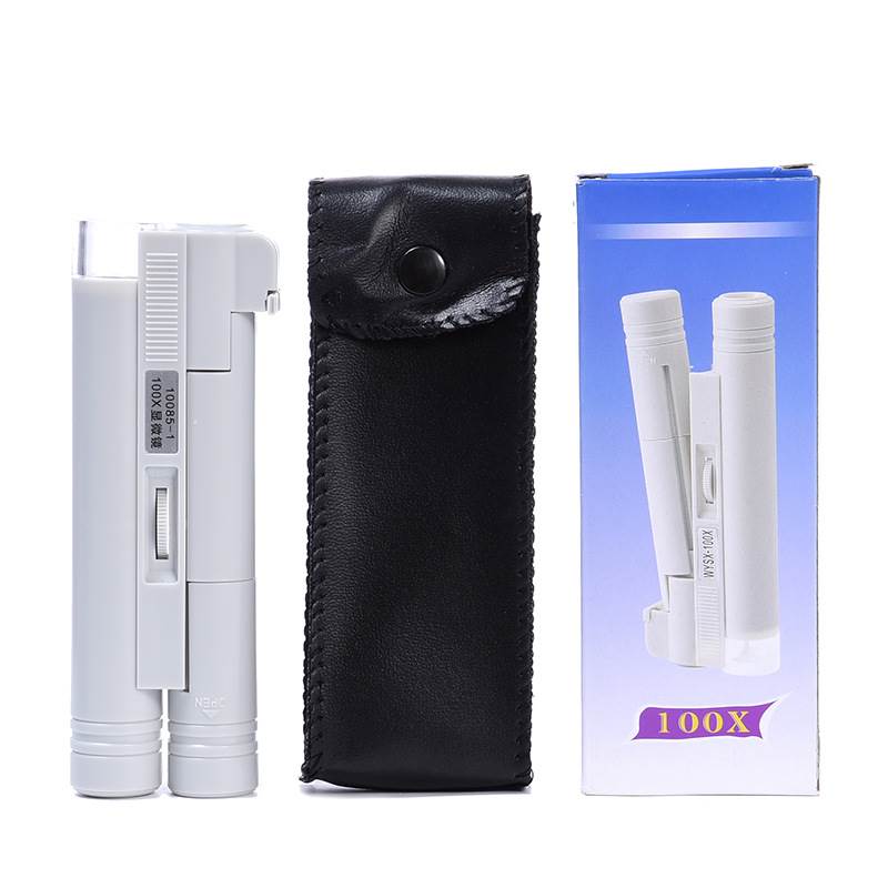 Factory wholesale 100 times microscope with LED light