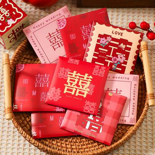 Red envelope bag for wedding 2025 New Li Wei seal for