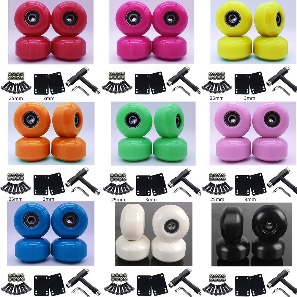 Set 4PCs skateboard wheel 52x 32mm double rocker action