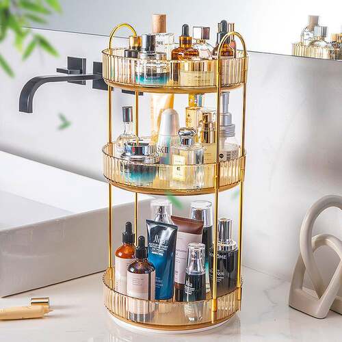 Bathroom Cosmetics Rotating Rack Desktop Cosmetics Storage