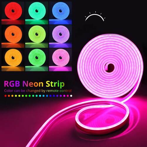 612 flexible neon strip rgb suit 12V low voltage LED