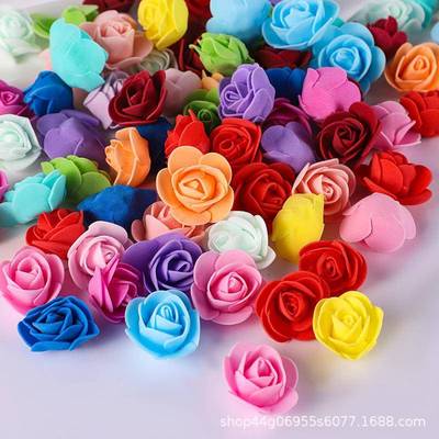 3.5cm artificial PE foam rose flower hand decorative flower