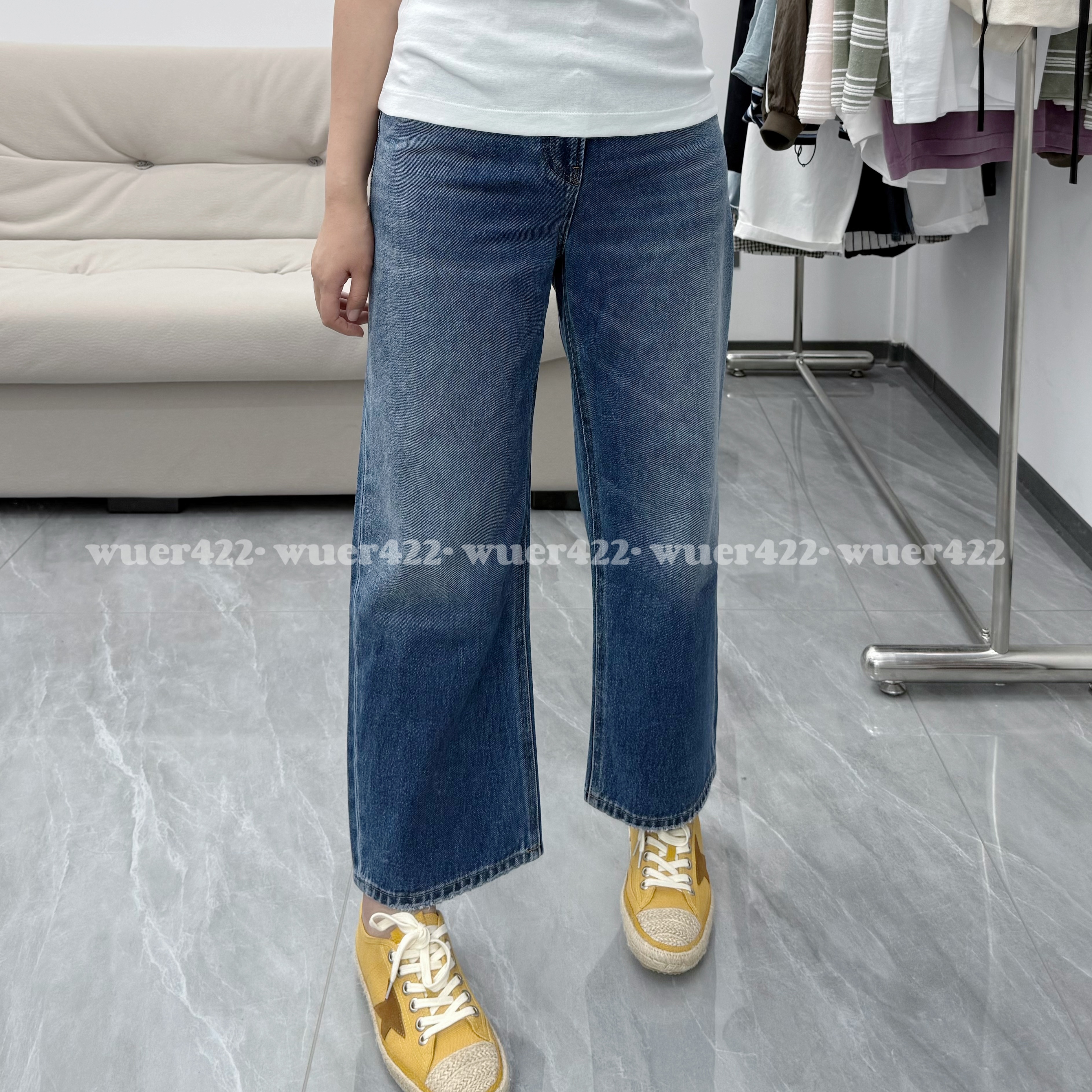 無二｜by carrie粉标新款高腰显瘦阔腿裤百搭直筒九分法棍裤猫须