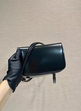 李现同款复合漆皮小方包手机包女新款单肩斜挎小包精致高级豆腐包