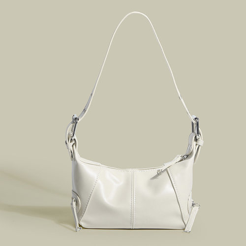 香港流行小众2023新款女包高级腋下包宽肩带百搭斜挎包纯色单肩包