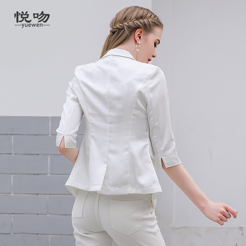 2023夏季新款chic小西装外套女薄款气质韩版OL职业西服短款夏百搭