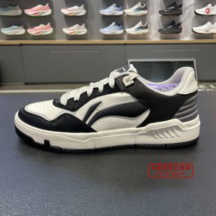休闲鞋 李宁2024正品 舒适软弹经典 80s男小黑鞋 AGCU087 秋新COMMON