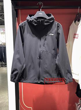 李宁2026春季男子健身系列立体裁剪防泼水运动风衣AFDW123