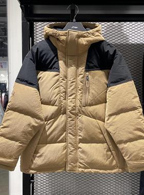 李宁2023冬款新品男女同款运动潮流吸收热量宽松短羽绒服AYMT065