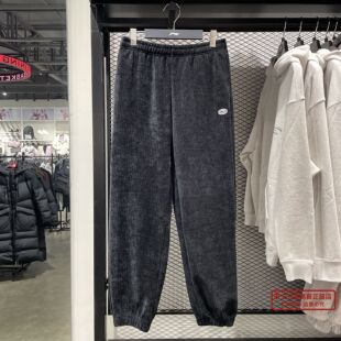 李宁2024春新品女子运动潮流系列宽松休闲束脚卫裤AKLU034