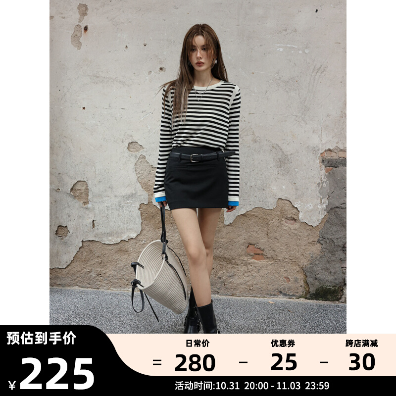 【早秋新品】SOMESOWE 极简纯色西装短裙裤