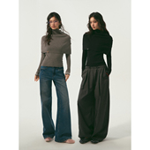 SOMESOWE 披肩真两件长袖 针织上衣