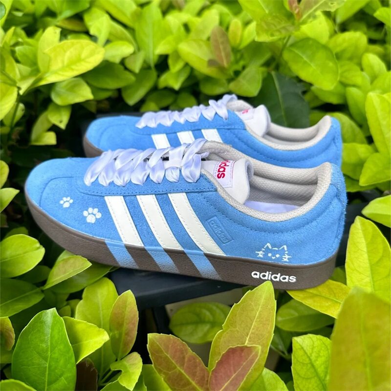 【定制球鞋】阿迪达斯 Adidas Court 猫趣漫延 女款简约休闲板鞋