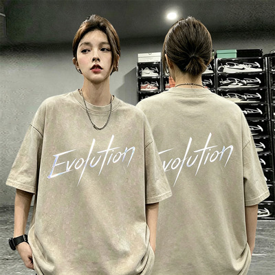 谢霆锋演唱会应援服镭射T恤短袖evolution进化男女款反光上衣服潮