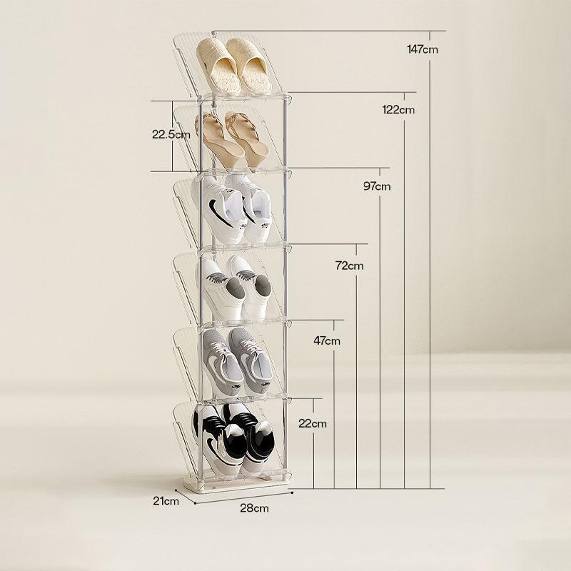 单列占地小极简斜放式省空间鞋架