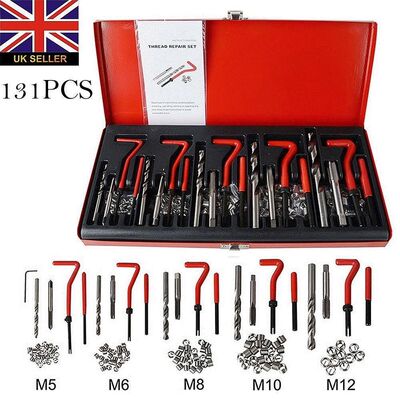 New 13helicoil thread repair set kit m5 m6 m8 m10 m12 twist