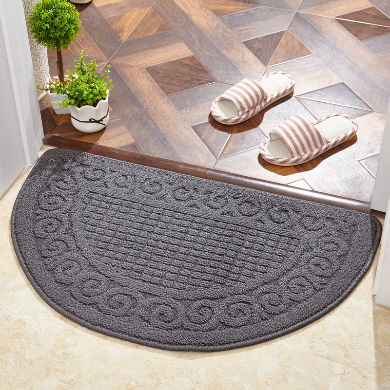 Half circular floor mat, carpet foot mat, anti slip pad地垫