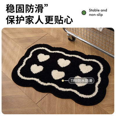Bathroom floor mat, bathroom entrance absorbent carpet地垫