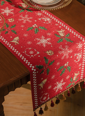 American style light luxury Christmas atmosphere table flag