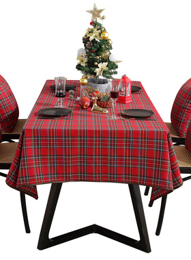 New Christmas tablecloth fabric ins style table cover cloth