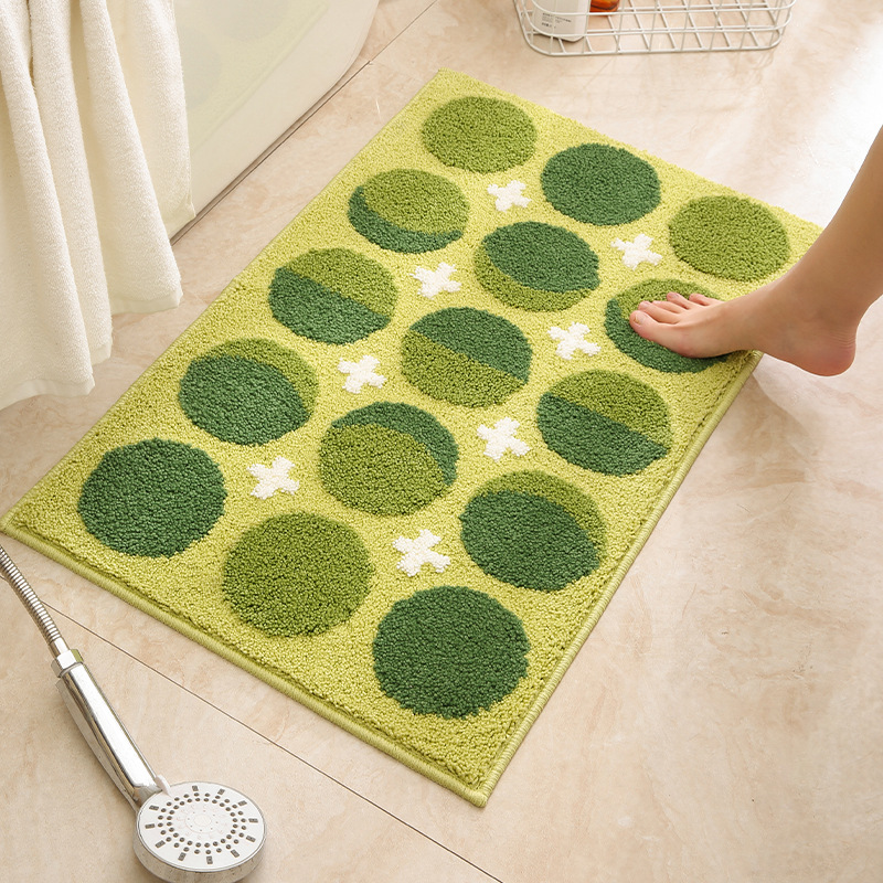 Ins style bathroom anti slip mat absorbent floor mat防滑垫