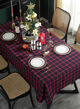 New Christmas tablecloth rectangular tablecloth圣诞新年桌布