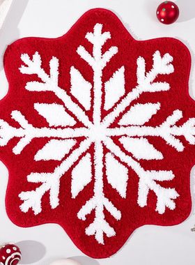 Christmas imitation cashmere bedside blanket圣诞节床边毯