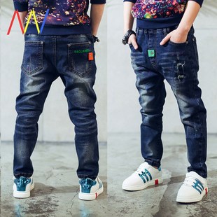 Boys Jeans Denim Pants For Kids Children Trouss