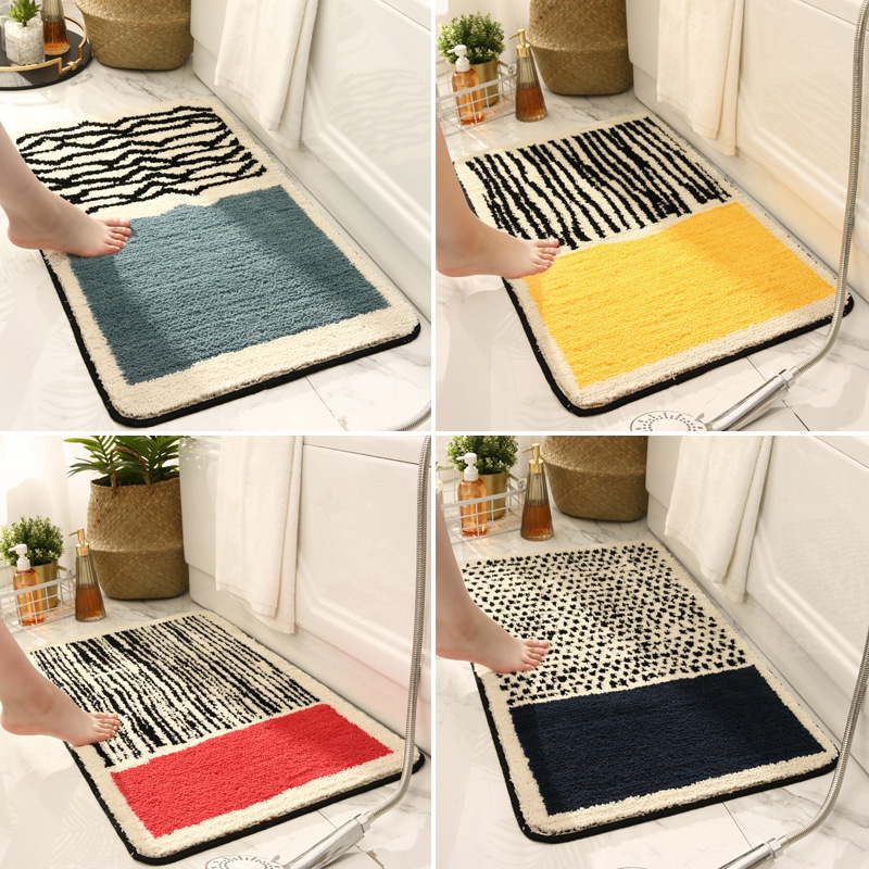 Light luxury toilet absorbent floor mat bathroom non slip ma 居家布艺 地毯 原图主图