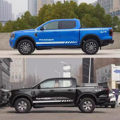 适用于福特游骑侠车贴拉花 Ranger改装车身装饰腰线侧裙彩条贴纸