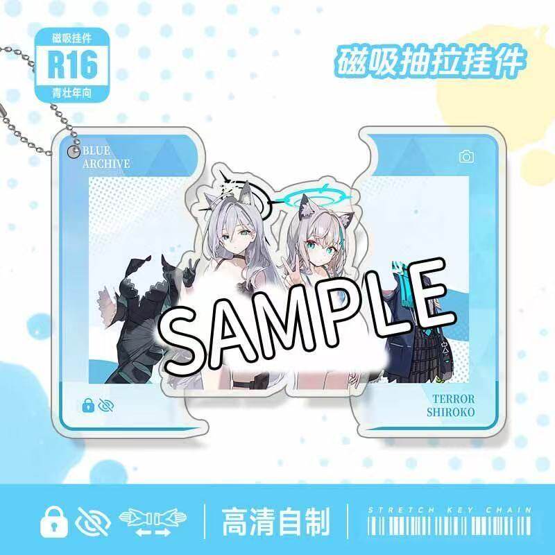 蔚蓝档案白子黑子亚克力挂件