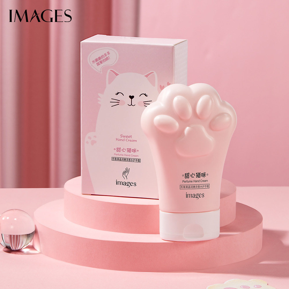 形象美猫咪护手霜80g 秋冬补水保湿改善粗糙清爽不粘腻