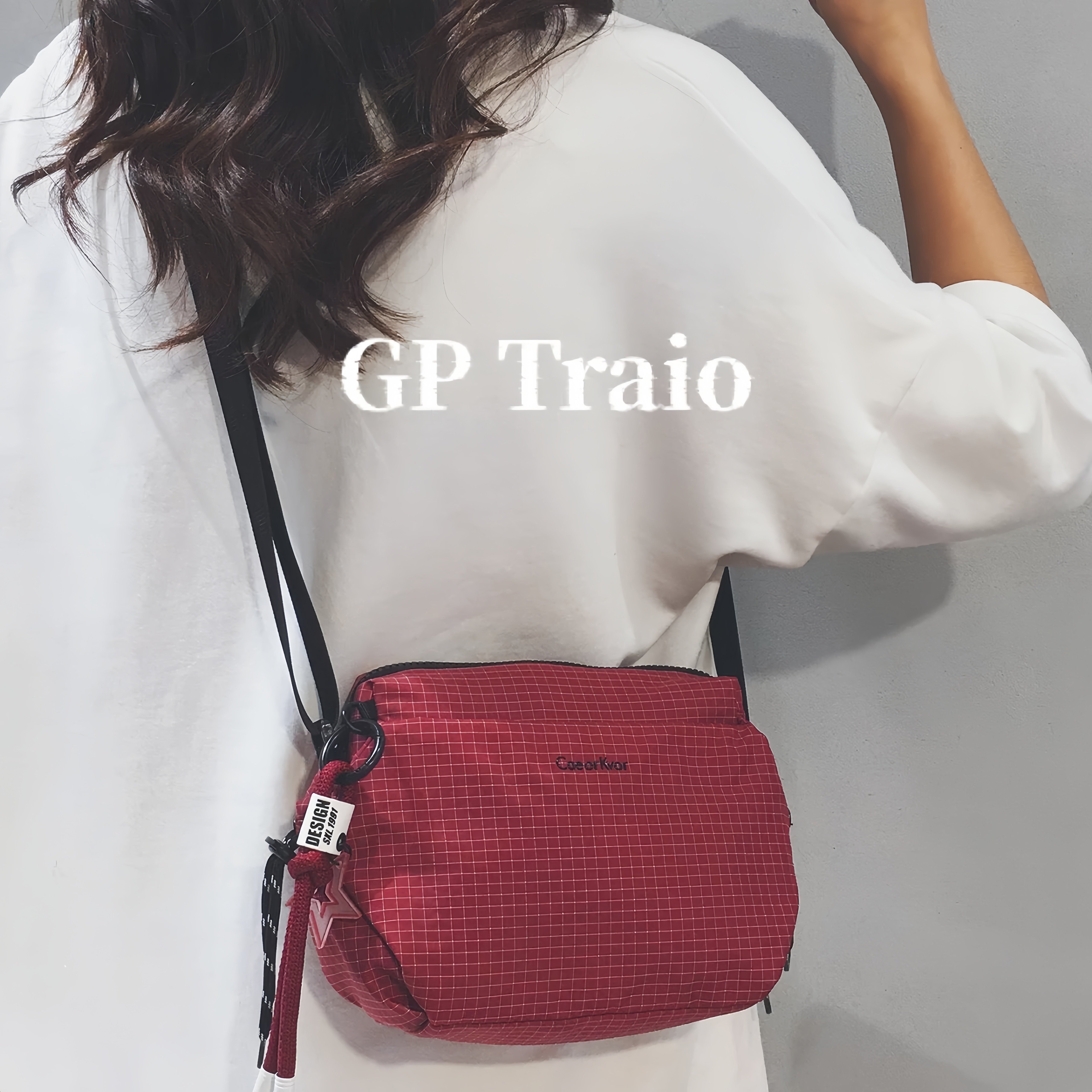 GPTraio防水轻便帆布斜挎包