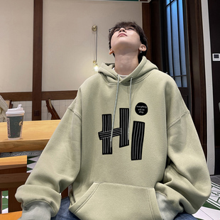 BDLS工作室文艺男女店港风情侣款连帽卫衣男帽衫男女可穿大码情侣