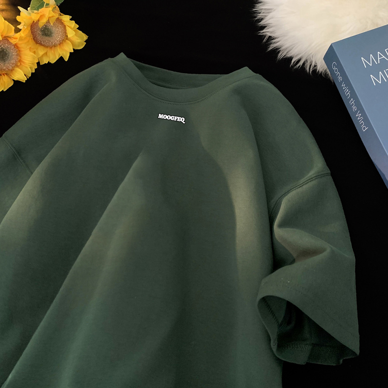 BDLS工作室文艺男女店港风情侣款重磅纯棉夏季短袖t恤男半袖男女