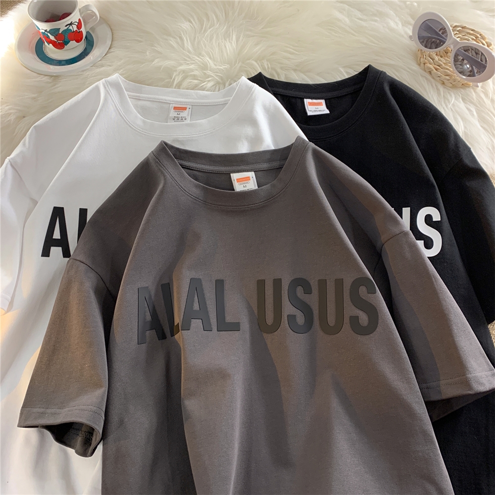 BDLS工作室文艺男女店港风情侣款短袖t恤重磅男款设计感纯棉夏装