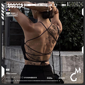 tattoo 御姐浪漫后背素花图案唯美防水度假旅行精致纹身贴纸女