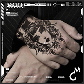 传说新传统花臂草本持久纹身贴 日式 tattoo 草本纹身浮生般若