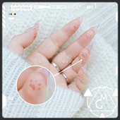 趣味创意猫掌拇指脚趾耳朵小纹身贴 tattoo 迷你猫爪可爱二次元