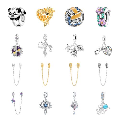 Butterfly Eternal Pendant Bead Accessories Silver Plated