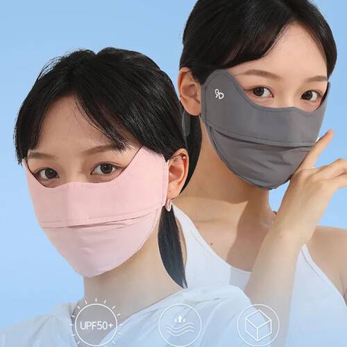 Ice Silk Sunscreen Masks Summer UPF 50+ Women's Light Weight
