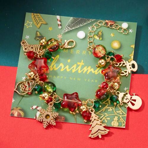 Christmas Multi Elements  Pendant Bracelets for Women Colorf