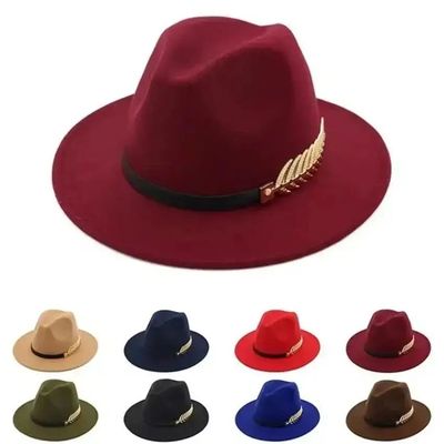 SimpleFormal Occasion Couples Woolen Hats Large Brimmed Jazz