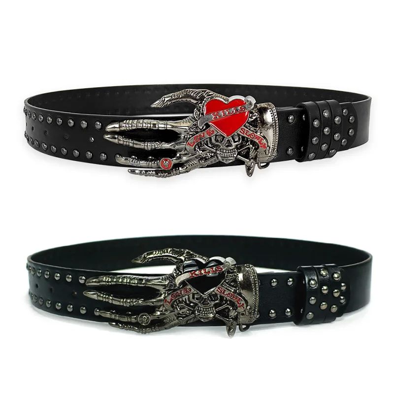 Unisex Jeans Belt Female Plus Size Gothic Punk Y2k Designer
