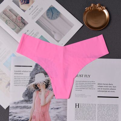 Women ruffles Underwear Invisible Seamless T Panties G-Strin
