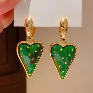 Love Strawberry Women Retro Earrings Baroque Exaggerated