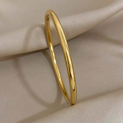 Greatera Waterproof Polished Stainless Steel Cuff Bracelet B