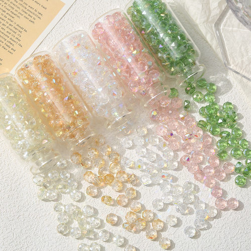 2026 6x8mm ultra shiny DIY bracelet spacer beads