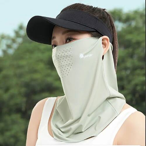 Durable UV Protection Sunscreen Face Veil Breathable Sunshad