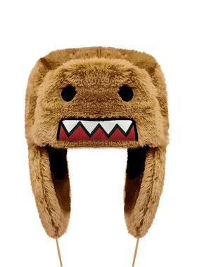 Domo Kun Sprint Autume Brown Hat Ushanka Hat Cute Winter Hat